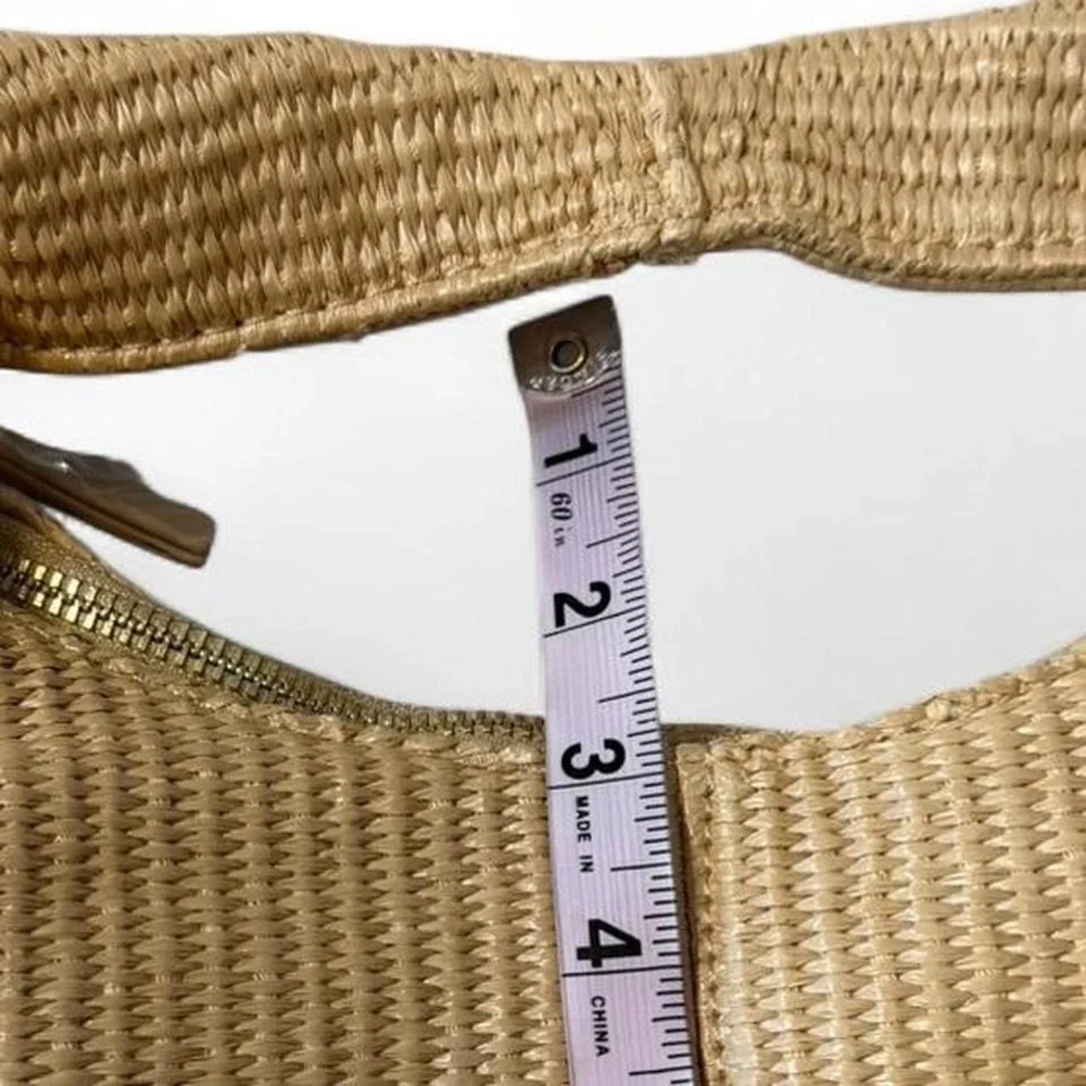 Moda Luxe Natural‎ Straw Hobo Bag